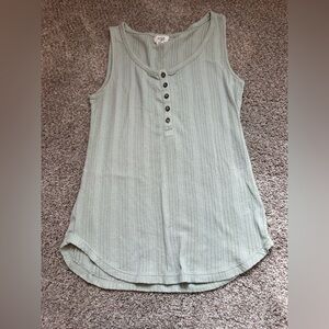 A.n.a. Size Small Spring Tank- Sage Green Color With Buttons